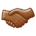 🤝🏾 handshake: medium-dark skin tone display on Samsung